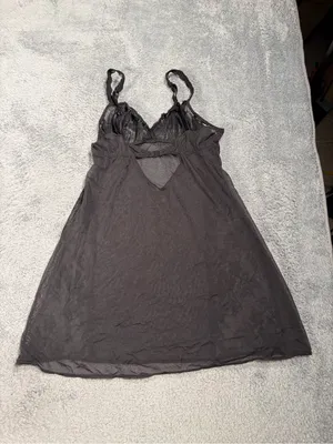Victoria’s Secret Black Lace Slip Nightdress y2K medium thumbnail 7