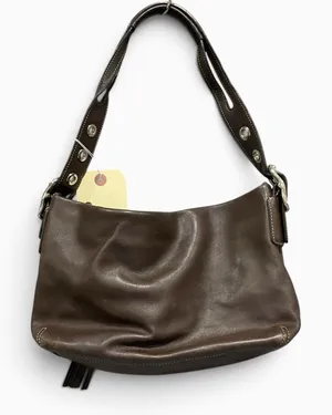 Vintage Coach Legacy East West 1417 Brown Leather Shoulder Bag Y2K Tassel thumbnail 1