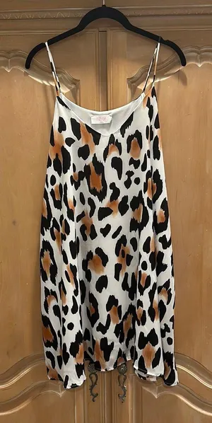 Peach Love Cheetah Print Dress thumbnail 1
