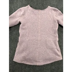 Smartwool Hudson Trail Women’s M Pink Wool Blend Fleece Pullover SW011525 thumbnail 8