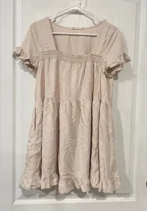 Final Price Anthropologie Cream Ladies Dress thumbnail 1