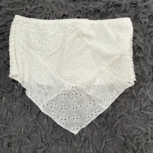 SHEIN White Lace Crop Top thumbnail 1