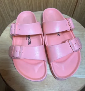Birkenstock Pink Two-Strap EVA Sandals thumbnail 1