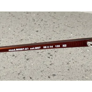 Missoni Sunglasses Frames Only Brown Red Full rim Italy MI697-03 58 14 135 thumbnail 11