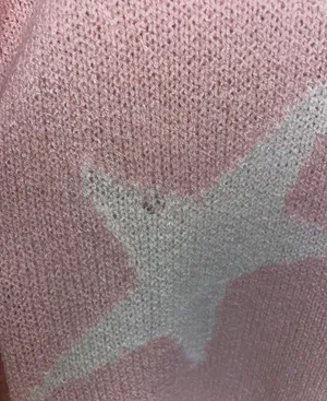 Altar’d State Pink and White Star Sweater thumbnail 4
