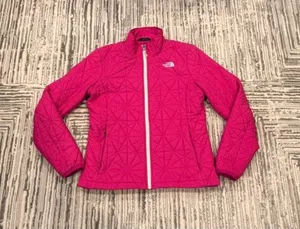 The North Face women's medium pink quilted jacket thumbnail 1