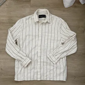 Abercrombie and Fitch Linen Stripes Button Down Shirt thumbnail 1