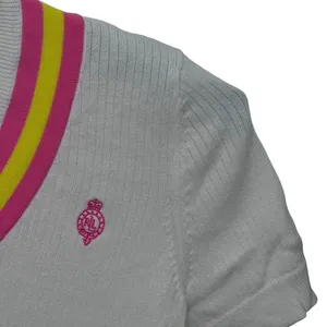 Vintage Lauren Ralph Lauren‎ Size Large Short Sleeve Sweater Preppy Tennis Y2K thumbnail 2