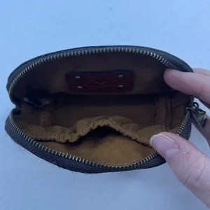 Patricia Nash Keisley Cosmetic Key Fob Leopard Calf‎ Hair Leather Brown Zipper thumbnail 11