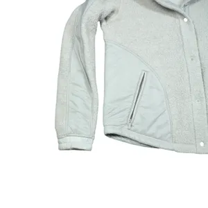 Lululemon Size 4 Wool Blend Sherpa‎ Fleece Go Cozy Jacket Heathered Ceramic thumbnail 3