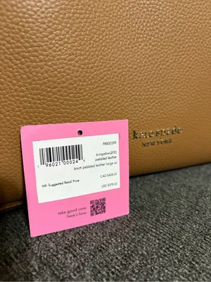 Kate Spade Bungalow Large Satchel - Tan Leather with Dust Bag thumbnail 9