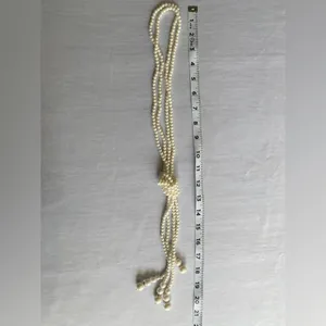 Creative Korean Style Faux Pearl‎ Multilayer Knot Sweater Chain Long Necklace thumbnail 5