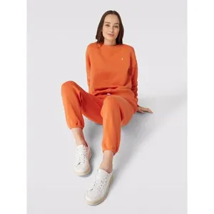 Ralph Lauren Polo Fleece Crewneck sweatshirt pants sweatsuit Orange S/XS New thumbnail 2