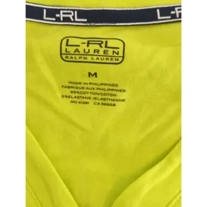 L-RL Lauren Active Lime Green 1/4 Zip Pullover Sweatshirt Womens M Performance‎ thumbnail 5