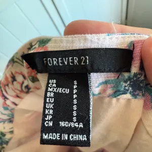 Forever 21 Pink Floral Button Up Dress‎ Size Small Roses Green Sundress Linen thumbnail 6