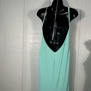 Katie May Los Angeles Mint Green Maxi Spaghetti Strap Dress Size Medium EUC thumbnail 7