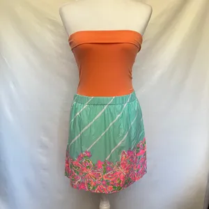 Lilly Pulitzer Fleur Sandbar Crash Landing Dress Sz XS Coastal Preppy Tropical thumbnail 13