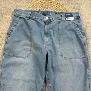 NWT Old Navy High-Waisted OGC Chino Tapered Straight Pants in Medium Wash XL thumbnail 5