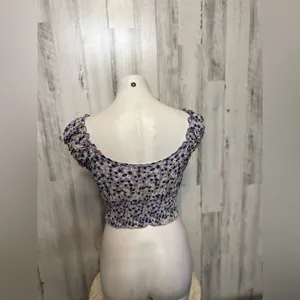 Floral crop top Purple Size XS thumbnail 4