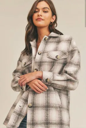 Lush Clothing Plaid Warm Jacket thumbnail 1