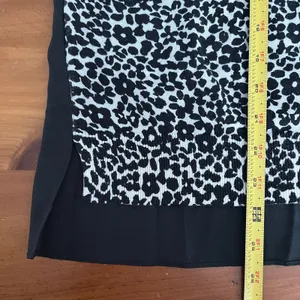 LOFT Women’s Black White Floral Spot‎ Mixed Media Sweater Size Medium thumbnail 8