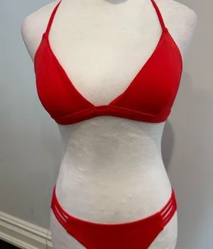 Billabong red bikini set thumbnail 1