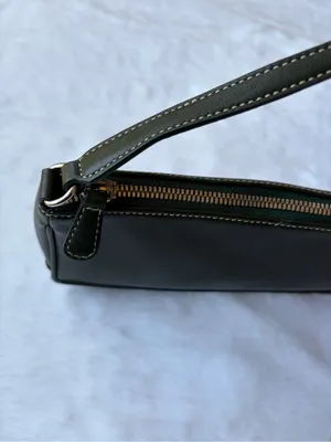 COACH 7785 Hamptons Demi Green Leather Shoulder Bag Y2K Rare Accessory Pouch thumbnail 5