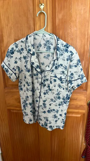 Floral pajama set Blue Size M thumbnail 2