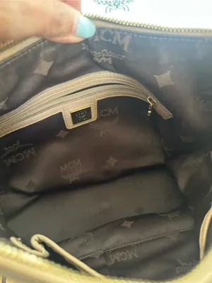 MCM Visetos Signature Beige HOBO Bag thumbnail 11