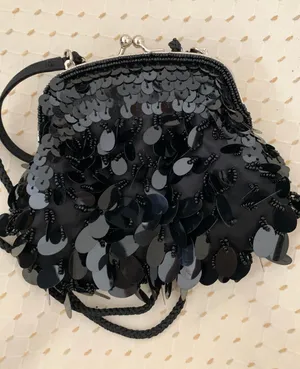 Sequin Evening Bag Black thumbnail 1