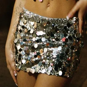 Princess Polly Riego mini skirt silver thumbnail 1