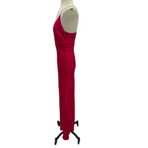 Privacy Please Mia Maxi Dress‎ Slip Maxi Floral Satin Hot Pink Size Small thumbnail 7