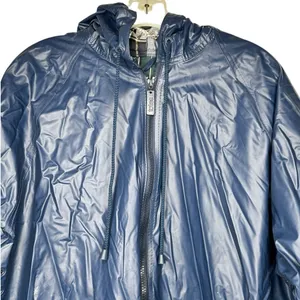Totes Navy Rain Coat with Hood‎ Blue Size XL thumbnail 2