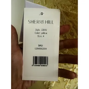Sherri Hill 53849 Embroidered Lace High-Low Gown Size 4 NWT Yellow $598‎ thumbnail 6