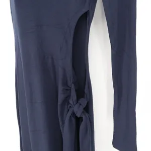 Naked Wardrobe Navy One Shoulder Side Tie Cutout Maxi Dress S thumbnail 4