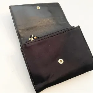 Kate Spade New‎ York BIFOLD Wallet Black Leather Nylon Snap Multi Pocket thumbnail 3