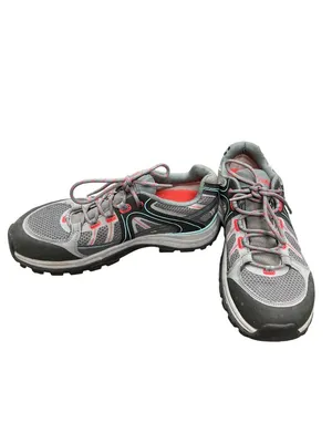 Cabelas Gortex Vibram wms gray low top hiking trail sneakers sz 9M SKU 10,011 thumbnail 2