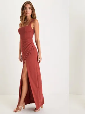 LULU's Prom Wedding Bridesmaid Special Event Classic Elegant Maxi Dress thumbnail 3