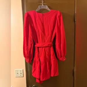 Amanda Uprichard Selena Mini Dress in Red thumbnail 4