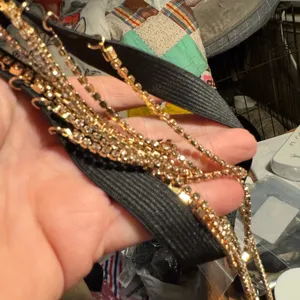 Black and Gold Beaded Garter Belt thumbnail 4