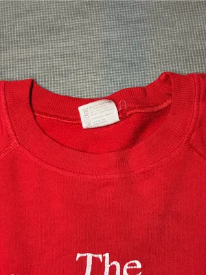 Hanes Red Crewneck Sweatshirt with Classic Label XL thumbnail 10