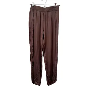 PIPPA THE LABEL Leyla‎ Satin Slim Pant Brown NWT XS thumbnail 3