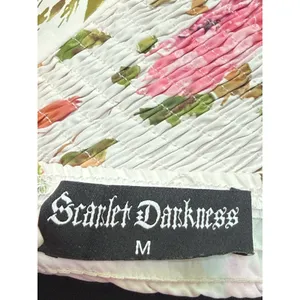 Scarlet Darkness Women Sundress Floral Printed Corset Ruched Bust Cami Flowy M thumbnail 11
