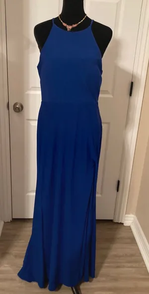 Formal blue evening dress Size L thumbnail 1