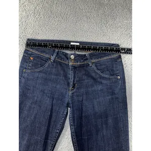 Hudson Jeans Women 31 Skinny Low Rise Flap Pocket Dark Wash Denim Pants USA Y2K‎ thumbnail 3