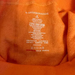 NWT Anthropologie Orange Ribbed Lettuce Trim Athletic‎ Legging Medium thumbnail 9