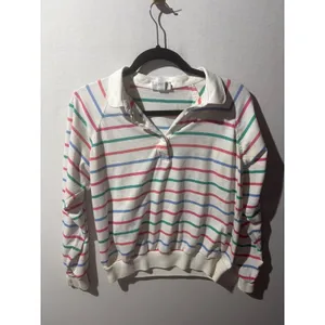 Vtg Winners Choice Womens Striped Polo Shirt Long Sleeve Casual‎ Pullover Top L thumbnail 2