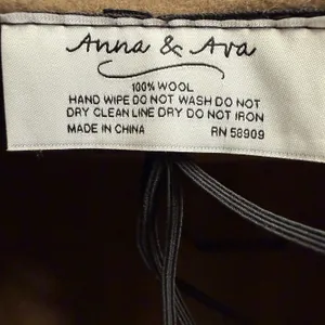 Anna & Ava Women 100%‎ Wool Fedora Hat Brown Western Rancher Wide Brim Boho Fall thumbnail 8