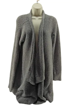 UGG® Phoebe Wrap II Women's Sweater Knit Draped Cardigan Grey Small thumbnail 1