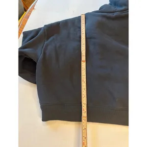 Hollister sherpa lined cropped zip up front drawstring hoodie jacket sz Small thumbnail 2